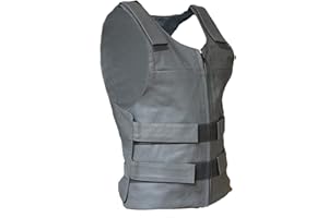 IKleather Men Biker Club Leather Vest