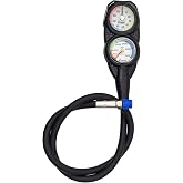 Cressi Scuba Diving Mini Console - Depth Gauge + Pressure Gauge - MiniConsole 2: made in Italy