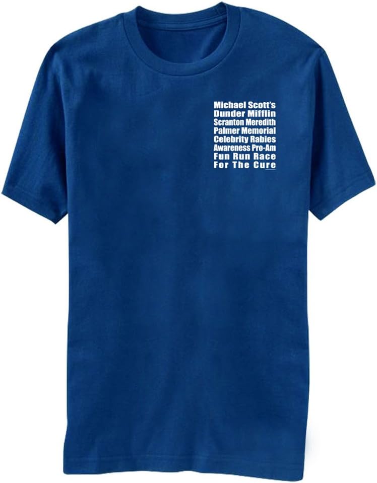 The Office Michael Scott's Fun Run Race Blue T-Shirt tee
