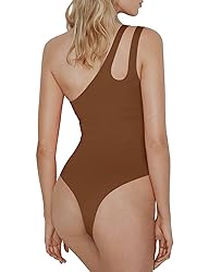 SAUNGKUAI Women's Sexy One Shoulder Sleeveless