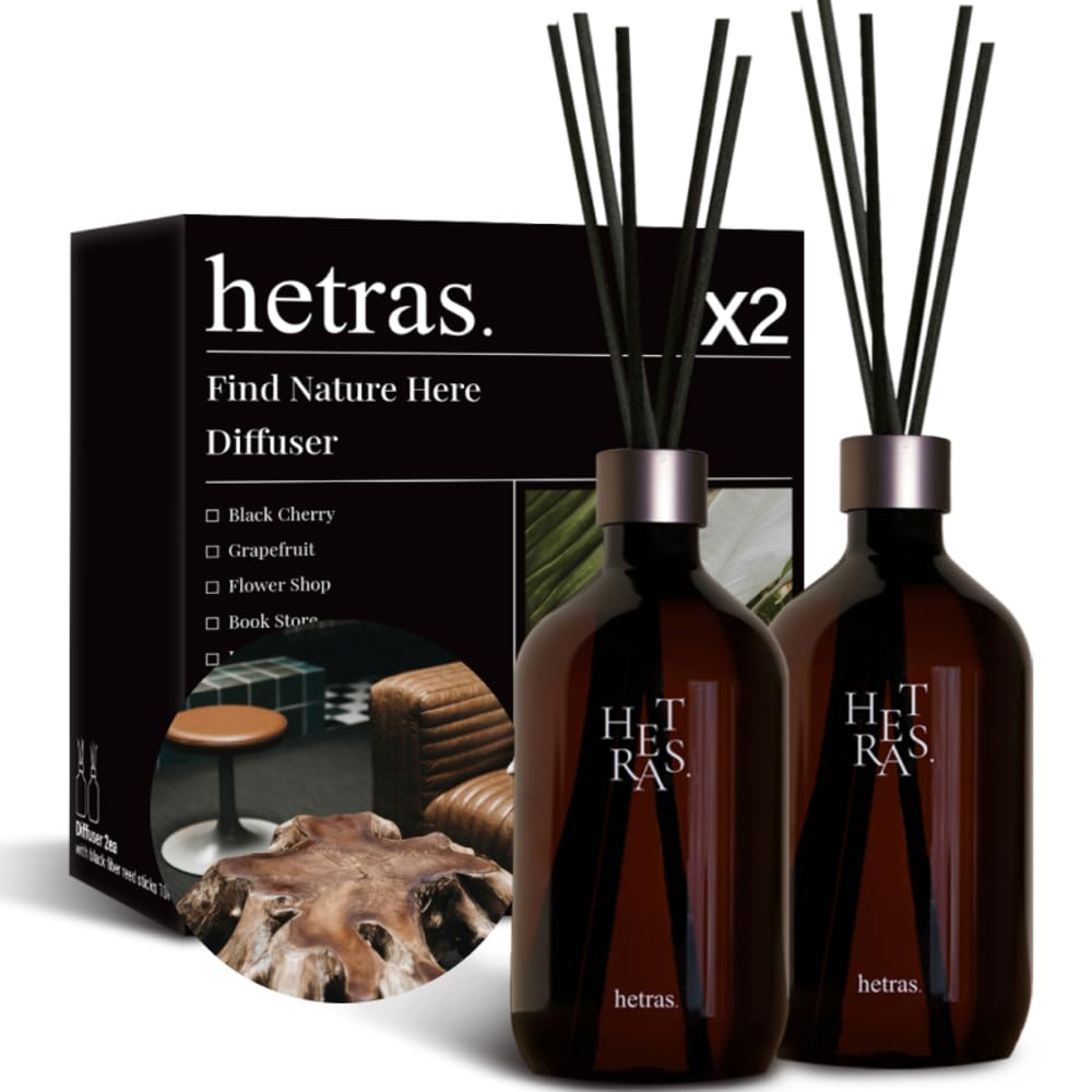【公式】hetras ヘトラス プレミアム 大容量 ディフューザー Hotel Wood ホテルウッド ウッディ 500ml 2ea 2個入り セット ルームフレグランス リードディフューザー アロマディフューザー 香り インテリア商品画像