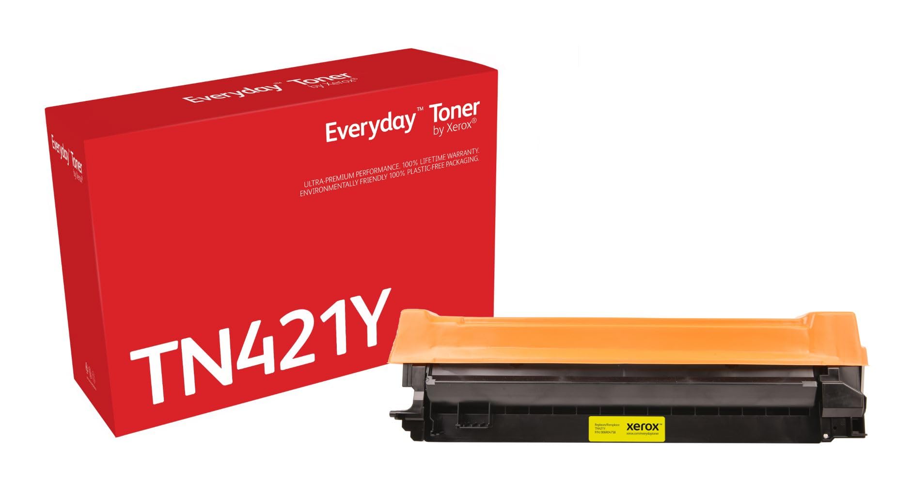 Xerox Everyday Compatible Brother TN421 Yellow Toner, Standard Capacity