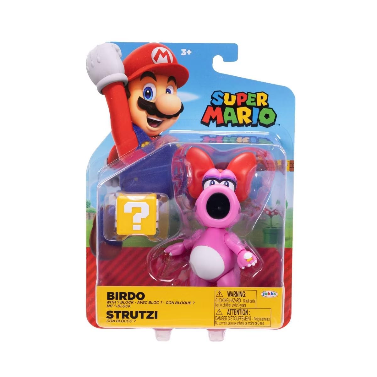 Super Mario 4 inch Birdo with Question Block Action Figure