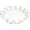 Emile Henry 10.4" Ruffled Pie Dish | Flour