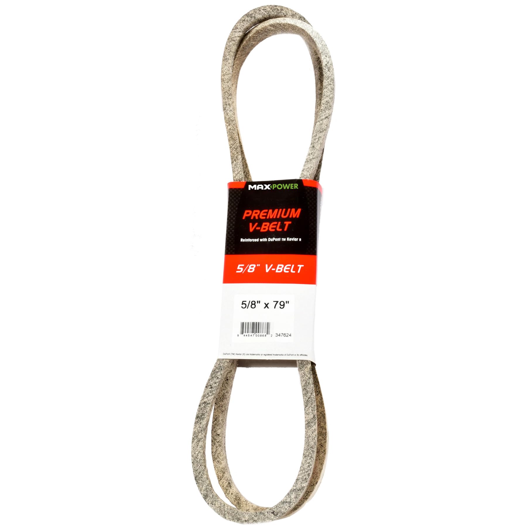 MAXPOWER V-belt 347624, Kevlar reinforced, 5/8 inch x 79 inch - 4L790 - outer length L(a) 2000 mm.