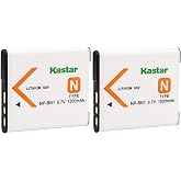 Kastar 2-Pack Battery Replacement for Sony NP-BN1 NPBN1, Type N Battery, Sony BC-CSN, BC-CSNB Charger, Sony Cyber-Shot DSC-WX150, Cyber-Shot DSC-WX200, Cyber-Shot DSC-WX220, Cyber-Shot DSC-J10