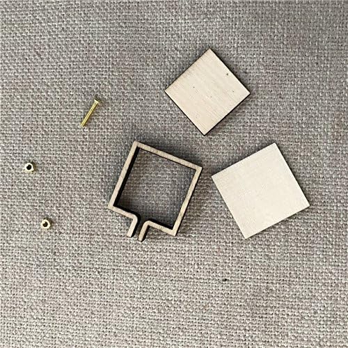 WRMHOM Rectangle DIY Mini Embroidery Hoop Frame - Miniature Rectangle Embroidery Hoops - DIY Tiny Hoop Kit - Mini Hoop Frame -DIY Necklace Tiny Frame (3030mm)
