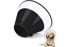 Joypig Dog Cone Collar with Soft Padding to Stop Licking, Elizabeth Recovery Collar After Surgery for Large Medium Small Dogs, Comfortable Pet Head Cone Alternative for Neutering Spay Injury