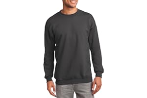 JustBlanks Fleece Sweatshirt for Men Tall Men’s Sweatshirt Crewneck Sweatshirt Relaxed-Fit Pullover Sweatshirt