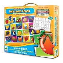 The Learning Journey Puzzle Doubles Let's Learn Foods Floor Puzzle