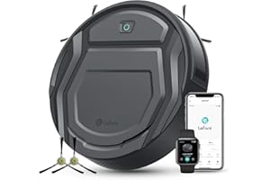 Lefant Robot Vacuum Cleaner M210 Pro,Slim,Quiet,2200Pa Suction,120 Min Self-Charging Robotic Vacuums, Freemove 3.0,WiFi/APP/Alexa,6 Cleaning Modes Ideal for Hard Floors Pet Hair Low Carpet,Gray