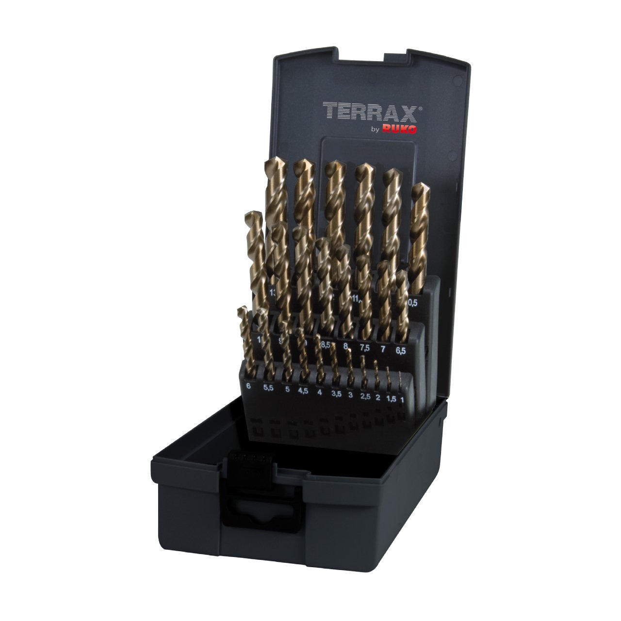 Terrax by RUKO Drill cilindricas HSS-E Co 5% 25P