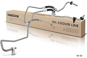 A-Premium Inlet and Outlet Automatic Transmission Oil Cooler Line Hose Assembly Compatible with Chevrolet Cruze 2011-2013 & B