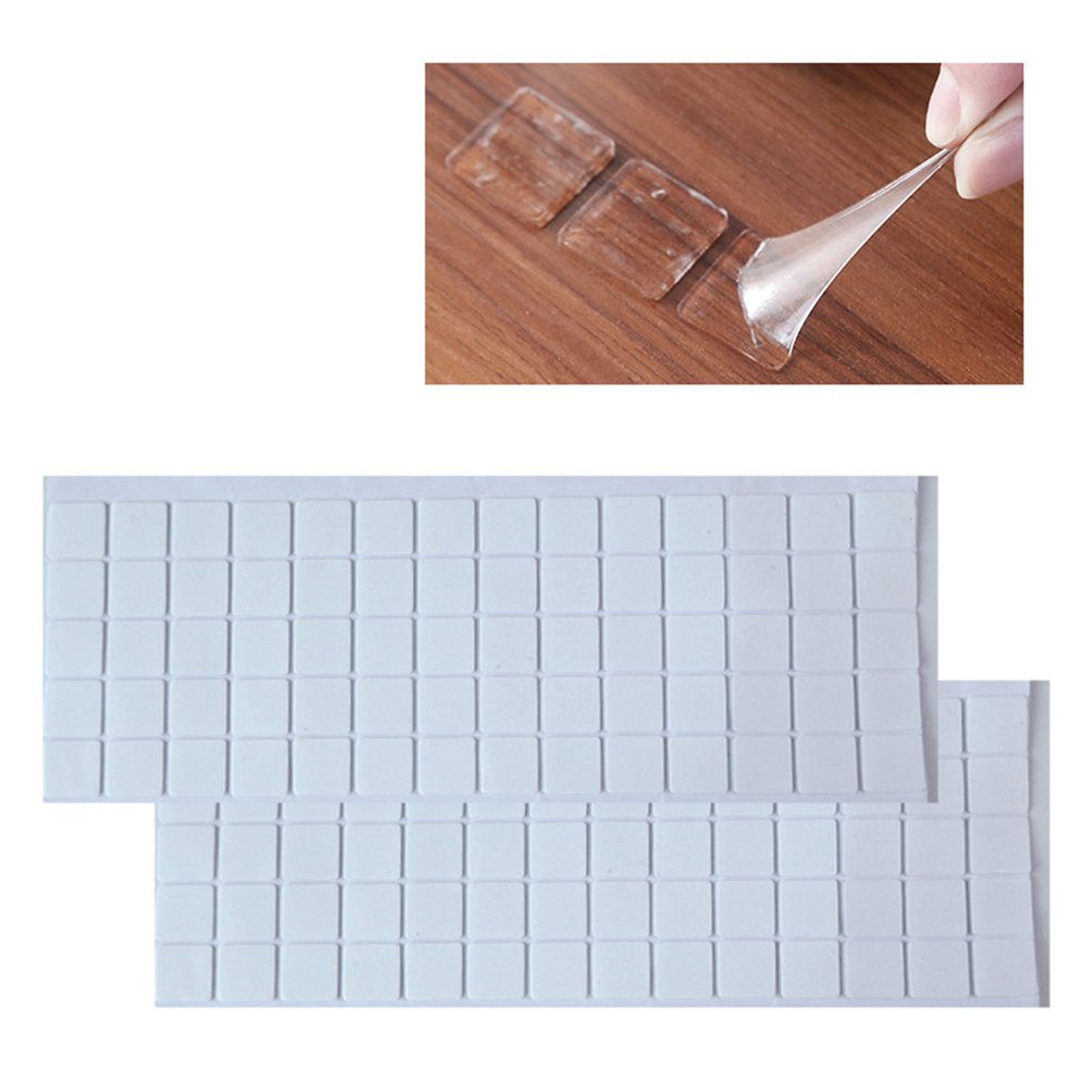 ULTNICE Waterproof Transparent Double-Sided Acrylic Adhesive Tape Strong Mounting Pads for Diy Crafts Home Office Use 12.2 X 5.1 Inch