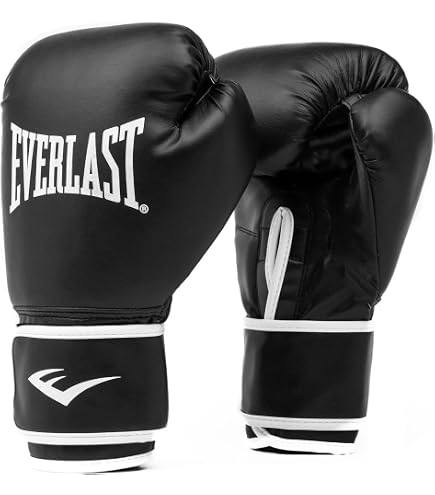 Everlast Powerlock2 Pro Gants De Boxe - Lacets, Protection Renforcée - Cuir Synthétique