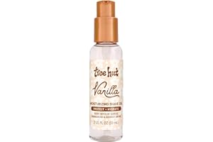 Tree Hut Mini Vanilla Moisturizing Shave Oil, Gel-to-Oil Formula for a Close, Smooth Shave, Ultra Hydrating for All Skin Types, Holiday Gift & Stocking Stuffer, Travel Size, 2 fl oz