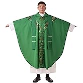 BLESSUME Priest Celebrant Chasuble Catholic Church Father Mass Vestments Robe