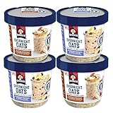 Quaker Overnight Oats, Variety Pack, Breakfast Cereal, 6 Cups