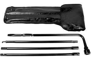 Reeauto Spare Tire Tool Kit with Spare Tire Jack Handle and Wheel Lug Wrench Compatible with 1999 to 2019 Silverado Tahoe Avalanche Suburban Sierra Yukon 2002-2018 Escalade