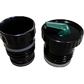ALMAOS Thermo Bottle Stopper Replacement Part for Stanley. Yerba mate drinking - Thermo to Yerba Mate Termo Pico Mate/Pico cebador Stopper with High Precision Flow Stanley Primer Spike (Combo Black)