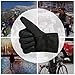 GLOUE Men’s Gloves Waterproof Touchscreen Thick Gloves Keep Warm in Winter Outdoor Cycling Gloves For Men, Black