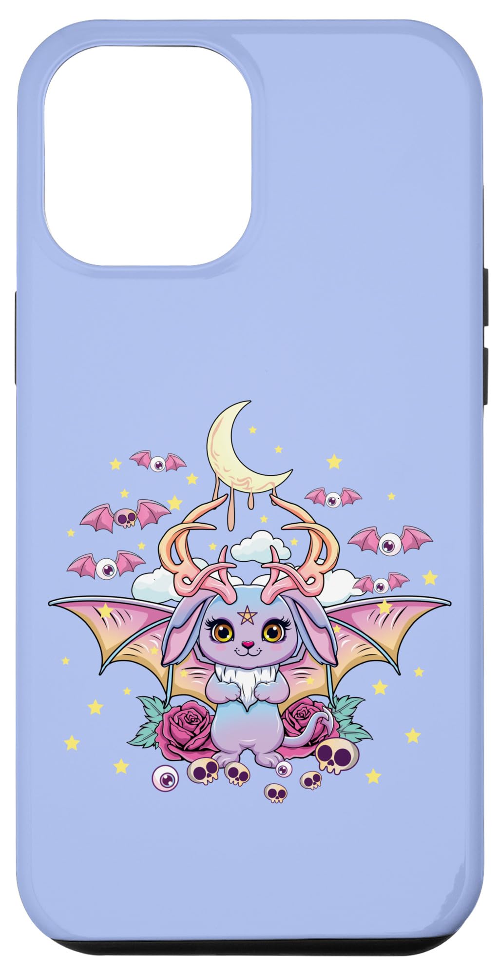 iPhone 15 Plus Cute Baphomet Pagan Satanic Pastel Gothic Kawaii Occult Case