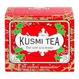 STRAWBERRY GREEN TEA 20 Muslin Tea Bags