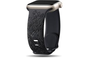 Maledan Stylish Bracelet Compatible with Apple Watch Strap Women Series 11 10 9 8 7 6 5 4 3 SE, Soft Silicone Replacement Sma