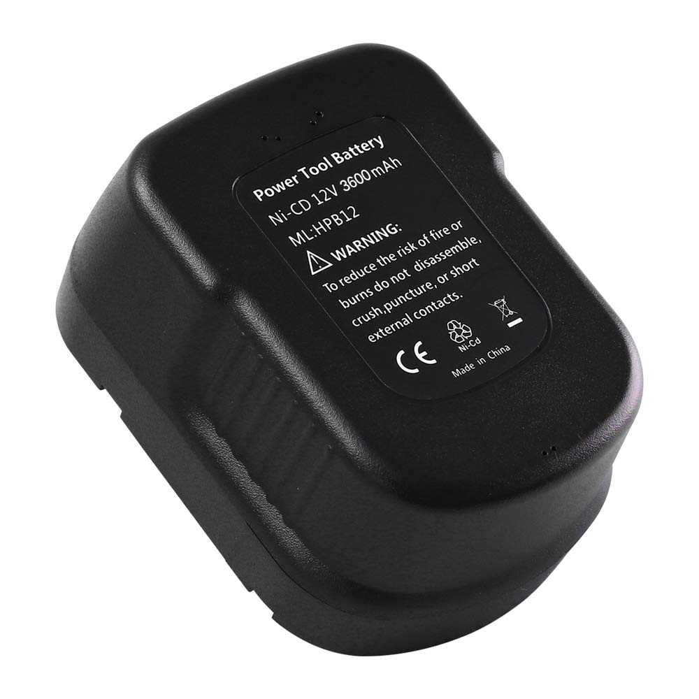 [Upgraded] 3600mAh Replacement for Black and Decker 12v Battery
