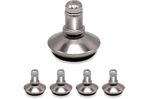 Office Chair Bell Glides Replacement, Replace Swivel Caster Wheels to Fixed Stationary Foot, Dia 7/16"(11mm) stem fit Most Of