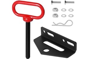 Universal Heavy Duty Zero Turn Trailer Hitch and 1/2'' Hitch Pin,Heavy Duty Lawn Mower Trailer Hitch,Garden Tractor Hitch and