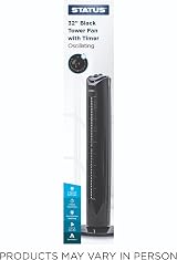 Status 32-Inch Tower Fan with 3 Speed Settings Black S32BTOWERFAN1PKB view 7