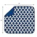 S&T INC. Dish Drying Mat for Kitchen, Absorbent, Reversible Microfiber Dish Mat, 16 Inch x 18 Inch, Blue Trellis