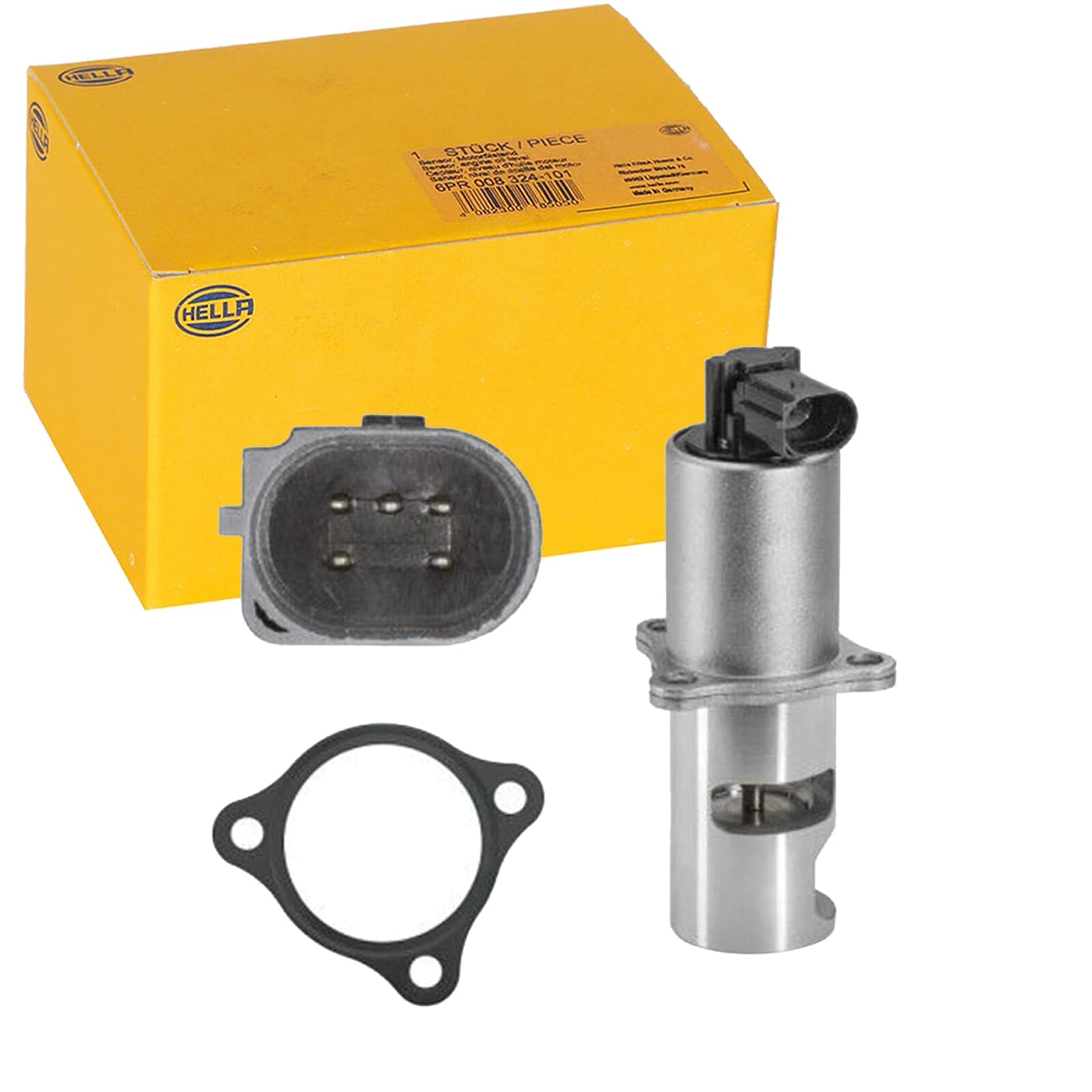 HELLA 6NU 010 171-551 EGR Valve - Electronic - 5-pin connector - with seal