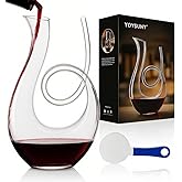 YOXSUNY Swan Wine Decanter: 1.2L of Elegance. Handcrafted from Lead-free Crystal, This Stunning Swan-Shaped Carafe Comes with a Cleaning Brush for a Complete, Luxurious Wine Experience.