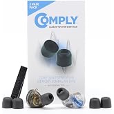 Comply 500 Core Series Memory Foam Replacement IEM Ear Tips, Black, Small | 3 Pairs, TechDefender, for KZ, Moondrop, FiiO Sennheiser &amp; More, Superior Noise Isolation, Ultimate Comfort, Secure Fit