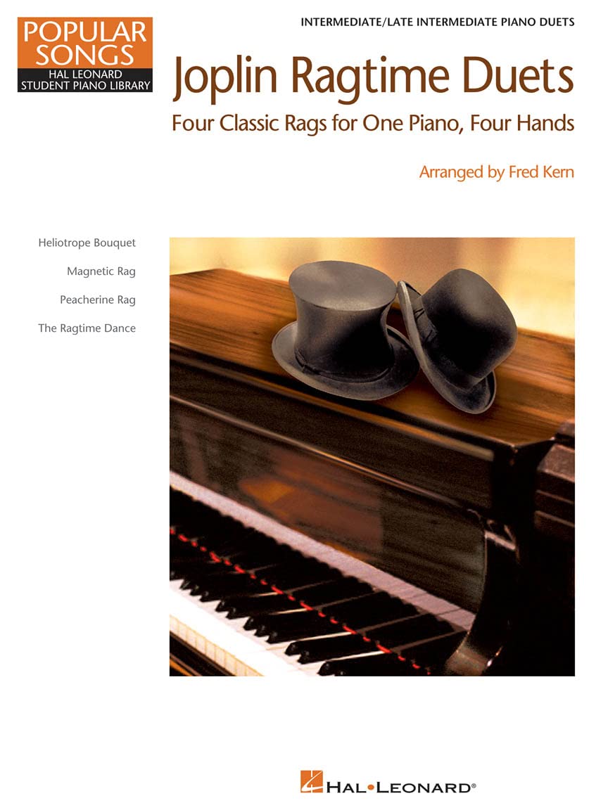 Hal Leonard Student Piano Library Joplin Ragtime Duets 1Pf4Hands Book (Popular Songs: Hal Leonard Student Piano Library): Four Classic Rags for One Piano, Four Hands
