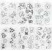 Teenitor 18 Sheets Heat Shrink Plastic, Shrinky Art Film Paper for Kids Creative Craft