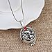 LUREME Elena's Vervain Pendant Anti-Vampire Locket Necklace Silver Plated (01003583)