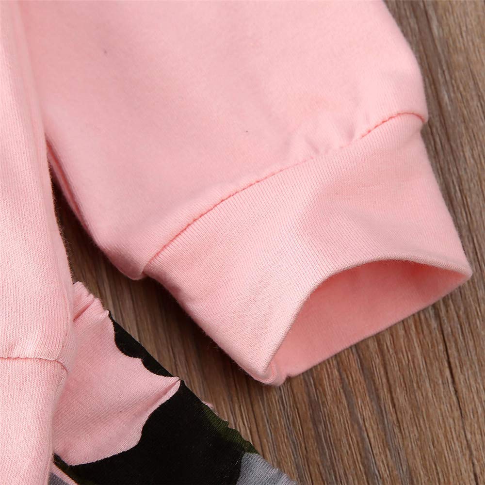 FYBITBO 2Pcs Baby Girls Fall Winter Clothes Mamas Bestie Hoodie Sweatshirt Tops & Camo Pants Outfits Clothing Sets