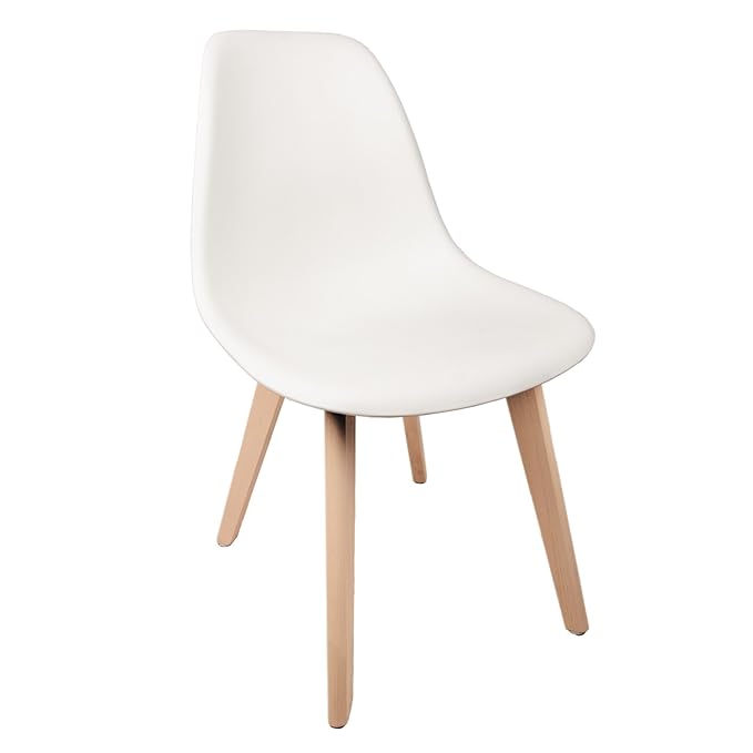 Schalenstuhl Copenhagen mit Holzbeinen Schalensessel Stuhl Kuststoff