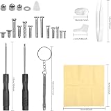 BRITECO 500 PCS Eyeglass Repair Tool Set, Screws Nose Pads Screwdriver Tweezers view 7