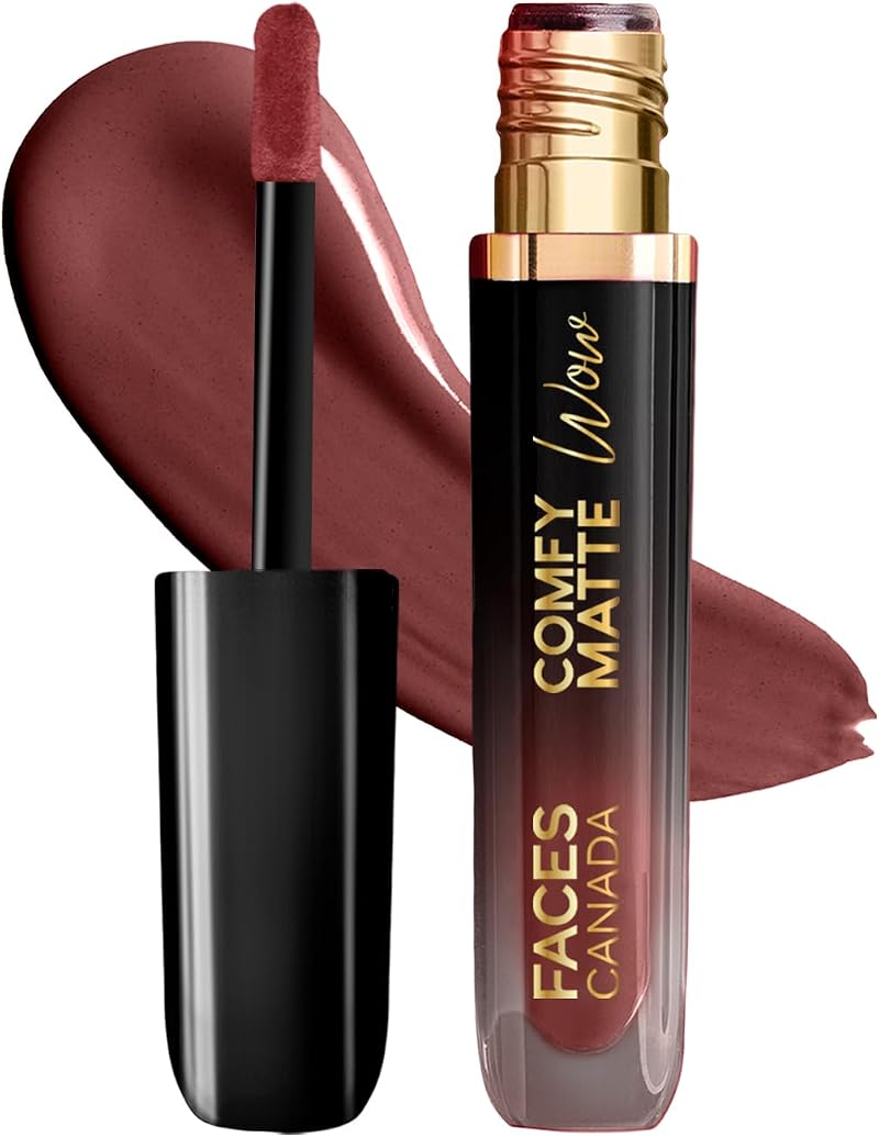 Faces Comfy Matte Wow Liquid Lipstick Cocoa Crush 07 3.8ml Long Lasting