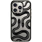 CASETiFY for iPhone 15 Pro Case - Impact | Slim Fit | 8.2 ft. 4x Military Grade Drop Protection | Black Kingsnake | Black