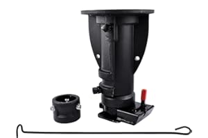 Lamerto C5G1216 12"-16" Adjustable Height Cushioned 5th Wheel to Gooseneck Adapter for Camper/RV/Trailer's Kingpin Box, Fifth Wheel to Gooseneck Coupler Towing Adapter, GTW 20000