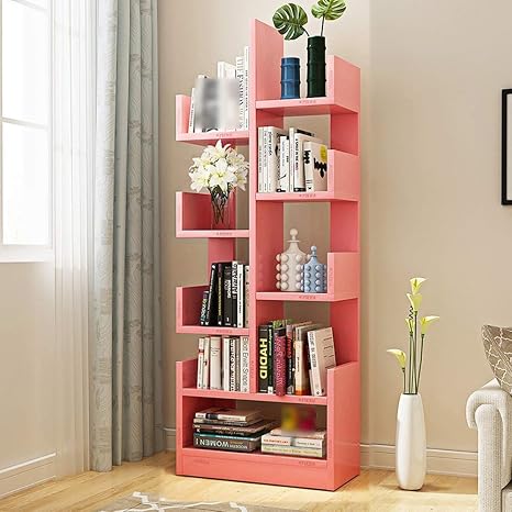 Estantes Organizador Para Libros Estante Para Libros Estante Para Libros Estanteria En Forma De Arbol Estante Para Ninos Sala De Estar Ahorro De Espacio Caja De Almacenamiento Sencillo Moderno Contem Amazon Es Deportes