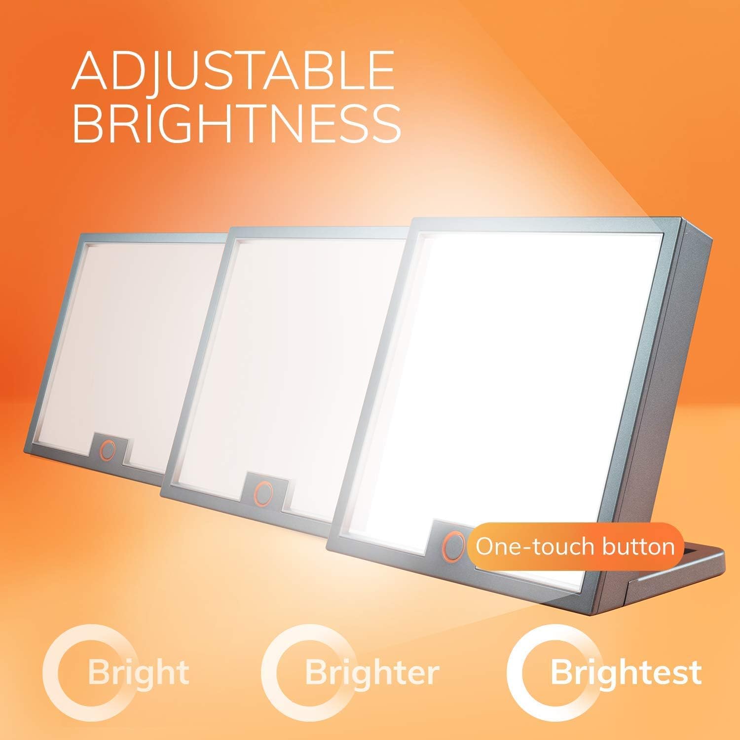 Circadian Optics Light Therapy Lamp - UV-Free LED Happy Mood Lamps for Seasonal Sunlight Changes - Full Spectrum Sun Lights for Work from Home - Lumine (Grey): Home Improvement