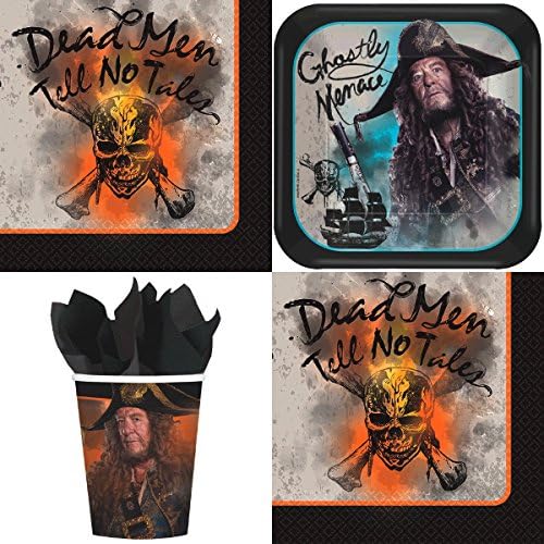 Pirates of the Caribean Party Supplies Bundle Pack for 16 Guests