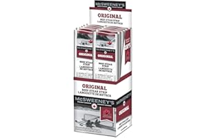 McSweeney's Original Beef Steak Strips Box. 100% Made in Canada, Naturally Smoked, High Protein Snacks, Gluten Free, Meat Sna