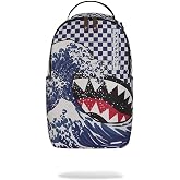 Sprayground Ichimatsu Moyo Camokawa Shark Backpack, Blue, Japanese Checkered Camo Pattern